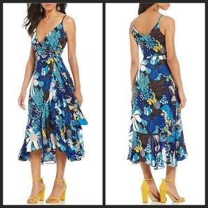 💕TRINA TURK💕 Kacie 2 Wrap Floral Maxi Dress